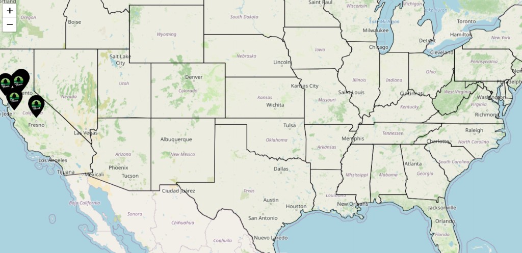 Map of Tree-Plenish events