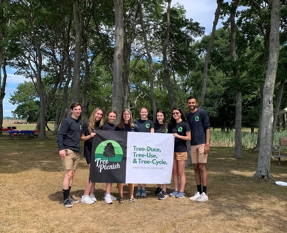 Tree-Plenish student leaders at a community event