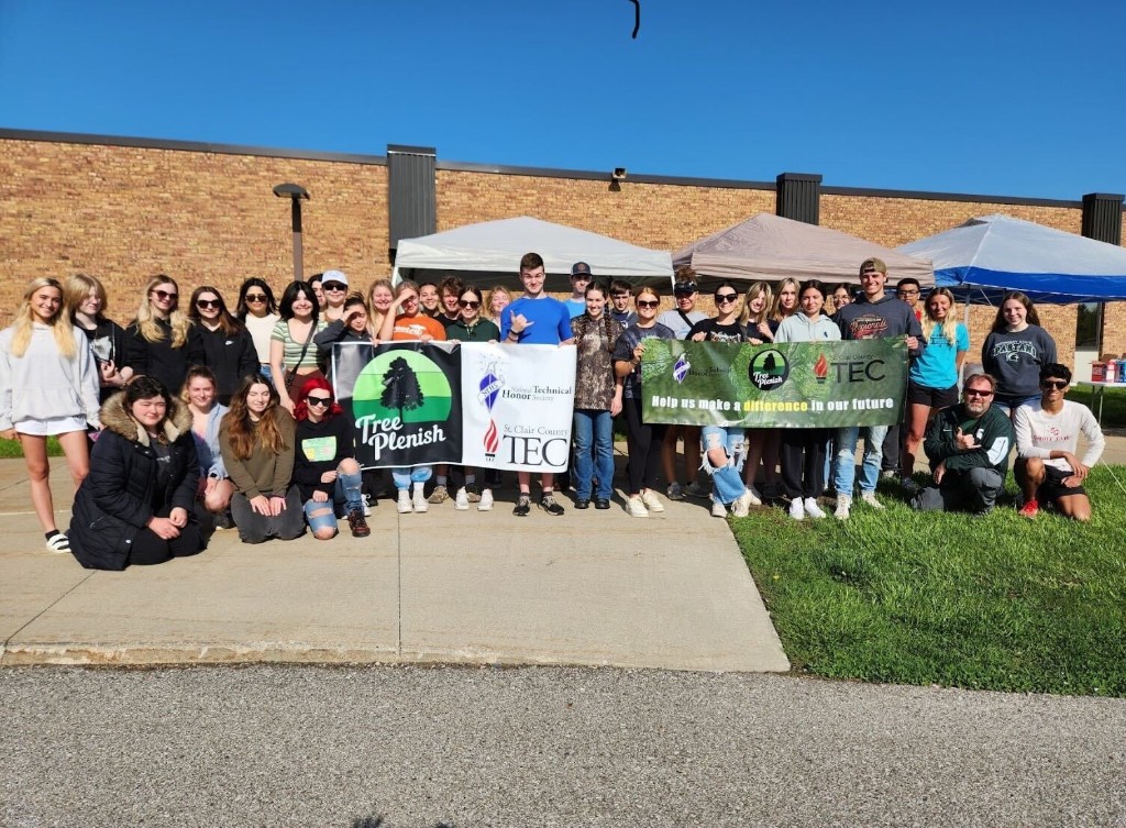Tree-Plenish volunteers at a community planting event